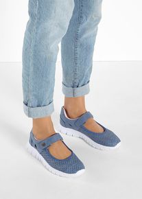 bonprix Baleriny w stylu Mary Jane, niebieski, 44