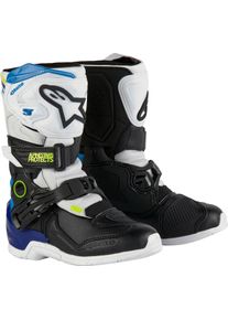Alpinestars Tech 3S, st&oslash;vler b&oslash;rn , farve: Hvid/Sort/Bl&aring; , st&oslash;rrelse: 13 US