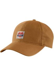 Carhartt Heart Patch Canvas, cap mujeres , color: Marr&oacute;n Claro , tama&ntilde;o: Talla &uacute;nica