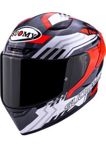 Suomy Track-1 Framework, full face helmet , color: Black/White/Red , size: S