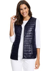 Damer Quiltad v&auml;st, l&auml;tt vadderad marin Gr&ouml;&szlig;e 50