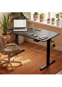 Casaria Zit sta bureau Zwart 120x60x72-117cm