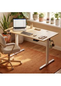 Casaria Zit sta bureau Beige 140x60x72-117cm