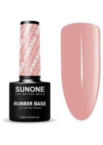 Sunne, Nagellack, Rubber Base Pink 08 5ml Sunone (Pink)