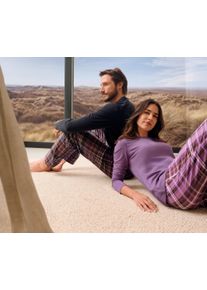 Tchibo - Pyjama - Herren - Gr. L - schwarz/kariert