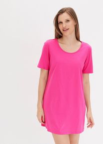 Chemise de nuit d&eacute;collet&eacute;e dans le dos - fuchsia - taille 38/40 (S) - 100% coton - bonprix