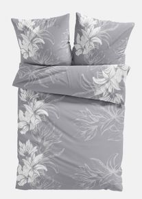 Parure de lit en linon - gris - taille 135x200 cm - 100% coton - bonprix