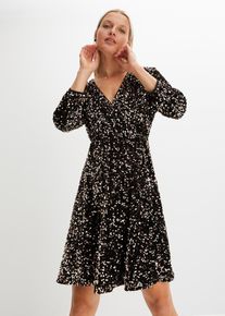 Robe &agrave; sequins - noir - taille 38/40 (S) - velours - bonprix