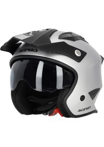 Acerbis Aria Metallic, open face helmet , color: Matt-Silver , size: M