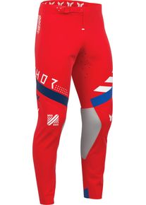 Thor Sportmode Synth, textile pants , color: Red/Dark Blue/Blue/White , size: 32