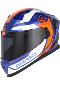Acerbis X-Way, casco integrale , colore: Blu/Arancione/Bianco , dimensione: L