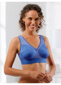 w&auml;schepur Damen Sport-BH ohne B&uuml;gel in mittelblau-bleu ,Gr&ouml;&szlig;e 100B, Witt, 70% Polyamid, 30% Elasthan