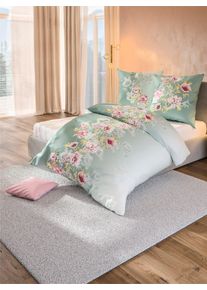 Kaeppel unisex Bettw&auml;sche in kalkmint-himbeere-bedruckt ,Gr&ouml;&szlig;e 80x80/135x200 cm, Witt, 100% Baumwolle