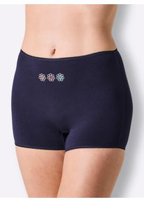 w&auml;schepur Dames Panty in marine + marine geprint ,maat 38, Witt, 95% Katoen, 5% Elastan