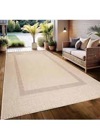 my home Teppich &raquo;Venedig Bord&uuml;re auch als L&auml;ufer erh&auml;ltlich&laquo; rechteckig 3 mm H&ouml;he In- und Outdoor geeignet, Sisal-Optik, Wetterfest & UV-best&auml;ndig