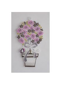 Stickereien Plauen Fensterbild &raquo;Bl&uuml;tenstamm&laquo;