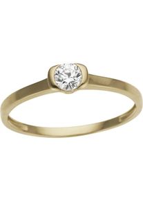 Firetti Fingerring &raquo;Schmuck Geschenk Gold 333 Damenring Goldring Verlobung Herz Solit&auml;r&laquo; mit Zirkonia (synth.) goldfarben, Gr&ouml;&szlig;e 19