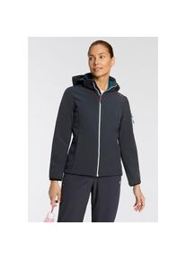 CMP Softshelljacke &raquo;WOMAN JACKET ZIP HOOD&laquo; 1 Stk. tlg. mit Kapuze W&auml;rmend & wind- & wasserabweisend, &Uuml;bergangsjacke schwarz, Gr&ouml;&szlig;e 34