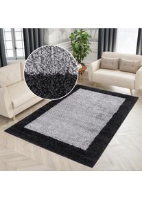 OTTO home Hochflor-Teppich &raquo;Liams&laquo; rechteckig 30 mm H&ouml;he mit Bord&uuml;re, besonders weich und kuschelig, Wohnzimmer, Schlafzimmer