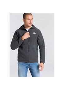 The North Face Fleecejacke &raquo;Glacier Fleece&laquo; mit Kapuze sportlicher Stil, mit Kapuze und Gummizug, mit Rei&szlig;verschlusstaschen grau, Gr&ouml;&szlig;e S