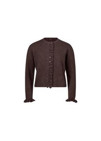 Zero Strickjacke &raquo;Strickjacke mit R&uuml;schen&laquo; braun, Gr&ouml;&szlig;e 40