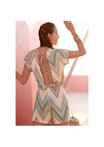 Lascana Kurzoverall mit tiefem R&uuml;ckenausschnitt und Alloverprint, sommerlicher Jumpsuit bunt, Gr&ouml;&szlig;e 34