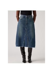 Levi's Levi's Jeansrock &raquo;HR A LINE DECON SKIRT&laquo; in trendy Midi-L&auml;nge mit ausgefranster Kante