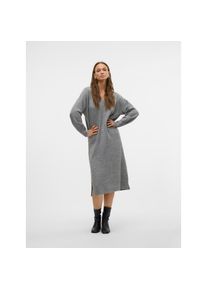 V&eacute;ro Moda Vero Moda Strickkleid &raquo;VMJUPITER LS V-NECK CALF DRESS BF&laquo; grau, Gr&ouml;&szlig;e XS