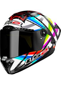 LS2 FF805 Thunder Carbon GP Flash, casque int&eacute;gral , couleur: Noir/Blanc/Vert/Bleu/Rouge , taille: XL