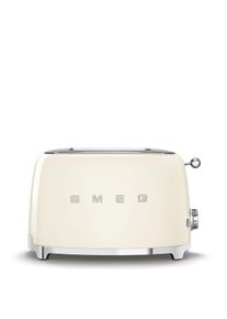 Smeg TSF01CREU sendvičovač / hriankovač, 2 toasty, 6 &uacute;rovn&iacute; opekania, z&aacute;suvka na omrvinky, &scaron;t&yacute;l. 50. rokov, kr&eacute;mov&yacute;