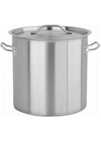 Yato EDELSTAHL KOCHTOPF HOCH MIT DECKEL 36X36 36L, Pfanne + Kochtopf, Silber