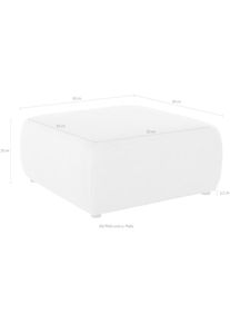 DOMO collection, Hocker &raquo;Cesena&laquo;, dunkelblau, B/H/T: 88 cm x 39 cm x 88 cm, dunkelblau