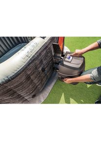 Intex, Whirlpool &raquo;&raquo;PureSpa Greystone Deluxe 4P&laquo;&laquo; grau, in verschiedenen Gr&ouml;&szlig;en, grau, B/H/L: 175 cm x 71 cm x 175 cm