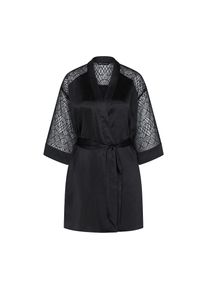 Triumph, Damen, Morgenmantel &raquo;A Weekend to Remember Robe&laquo; weite, transparente &Auml;rmel, BLACK, BLACK, Damen-Kimono von Triumph