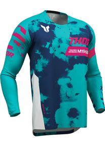 Thor Launchmode Bleach, maillot , couleur: Blanc/Turquoise/Bleu Fonc&eacute;/Fuchsia , taille: L