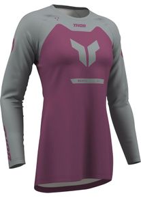 Thor Ridemode Menace, maillot femme , couleur: Beige/Bleu Fonc&eacute; , taille: XXL