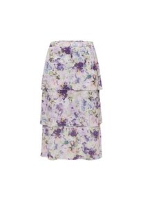 GOLDNER, Damen, Jerseyrock &raquo;Leicht schwingender Druckrock&laquo;, waldbeere-lindgr&uuml;n, 40, waldbeere-lindgr&uuml;n, Floraler Allover-Druck