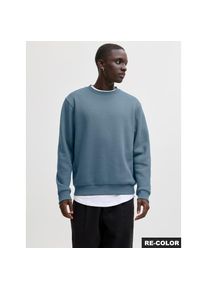 Jack & Jones Jack & Jones, Herren, Sweatshirt &raquo;JJEBRADLEY mit Rippb&uuml;ndchen f&uuml;r Alltag und Freizeit&laquo;, mit Rippb&uuml;ndchen, Blue Mirage, S, Blue Mirage, Herren-