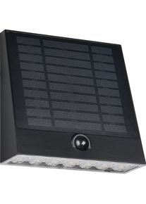 REALITY, Gartenbeleuchtung, Solar LED-Wandleuchte ALVORADA, R23326102, 6 W, 600lm, 4000K, schwarz (600 lm, IP44)