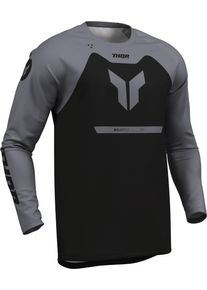 Thor Ridemode Menace, jersey , color: Black/Grey , size: 4XL