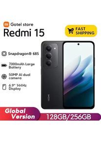 【Brand+】Redmi 15 Global Version Smartphone 6.9" 50MP 7000mAh battery 33W fast charging IP64 Snapdragon&reg; 685 Mobile Platform