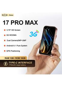 SERVO 17PRO MAX Small Smartphone 3.75" Screen 3G WCDMA Android OS Play Store Face Unlock WiFi Mini Smart Phones Dual SIM Standby