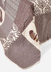 bonprix Tagesdecke mit Patchwork Druck, beige, Microfaser