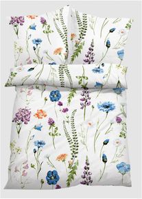 Sengesett i linon, hvit, st&oslash;rrelse 135x200 cm, bonprix