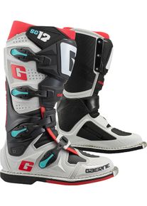 Gaerne SG-12 Gravel, boots , color: Grey/Black/Red/Turquoise , size: 48 EU