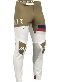 Thor Sportmode League, textile pants , color: White/Brown , size: 28