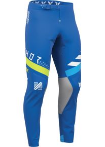 Thor Sportmode Synth, textile pants , color: Blue/Neon-Yellow/Light Blue/White , size: 34