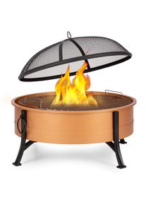 Blumfeldt Catania, 2 az 1-ben tűzrak&oacute;hely, &Oslash; 80cm, szikrafog&oacute;, &Oslash; 70cm grill, ac&eacute;l, r&eacute;z