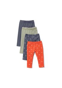 Tchibo - 4 Baby-und-Kleinkinder-Leggings - Gr. 122/128 - wei&szlig;/print