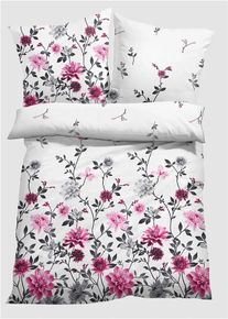 bonprix Lenjerie de pat din linou, alb, 1x 80/80 cm, 1x 135/200 cm